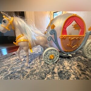 Enchanted Cinderella Carriage with Horse